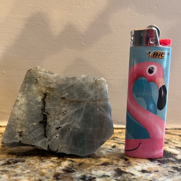 Flashy✨ grey rainbow labradorite Slab #1 - Picture 4 of 7